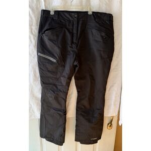 Men's Outdoor Gear Snow Ski Snowboard Pants Black 2XL Adjustable Waist Heavy